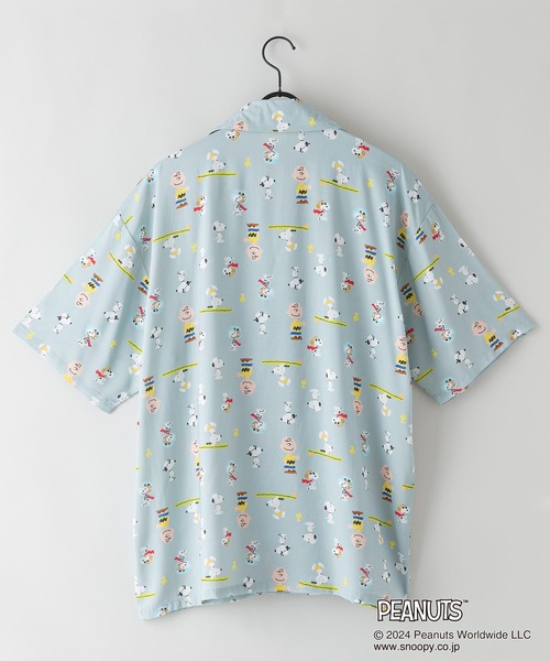 PEANUTS(ピーナッツ)の「【PEANUTS/ピーナッツ】オリジナルプリントレーヨン総柄シャツ キャラアロハ スヌーピー(シャツ/ブラウス・メンズ・その他/その他1・SMALL/MEDIUM/LARGE/X-LARGE)」の8枚目の写真