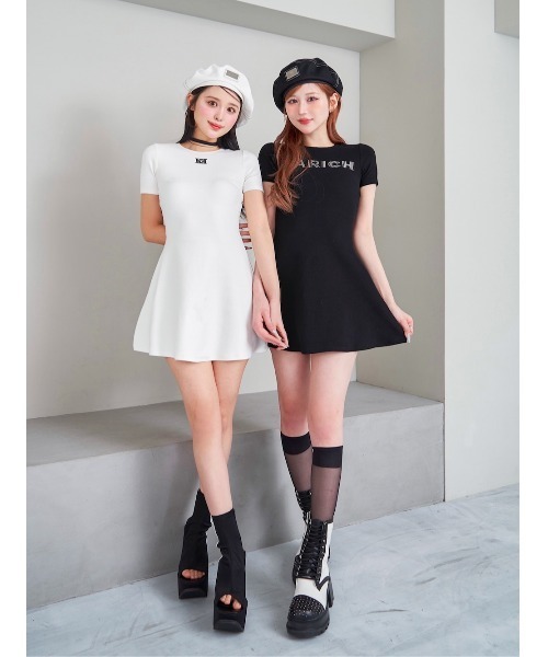 Darich ダーリッチ ロゴカットミニワンピース ロゴカットミニワンピース（ワンピース）｜Darich（ダーリッチ
