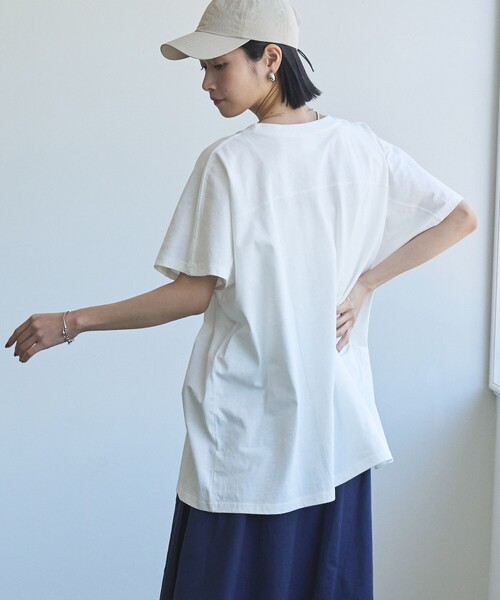coen(コーエン)の「YALE別注ロゴプリントビッグフットボールTシャツ(Tシャツ/カットソー・レディース・オフホワイト/ライトブルー/ライトピンク/ダークグレー・FREE)」の11枚目の写真
