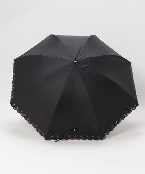 COMMON WARE（コモンウェアー）の「NT:58cm UVフラワーヒートカット　UV日傘（長傘・レディース・ベージュ/ブラック・FREE）」の3枚目の写真