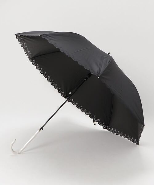 COMMON WARE（コモンウェアー）の「NT:58cm UVフラワーヒートカット　UV日傘（長傘・レディース・ベージュ/ブラック・FREE）」の6枚目の写真