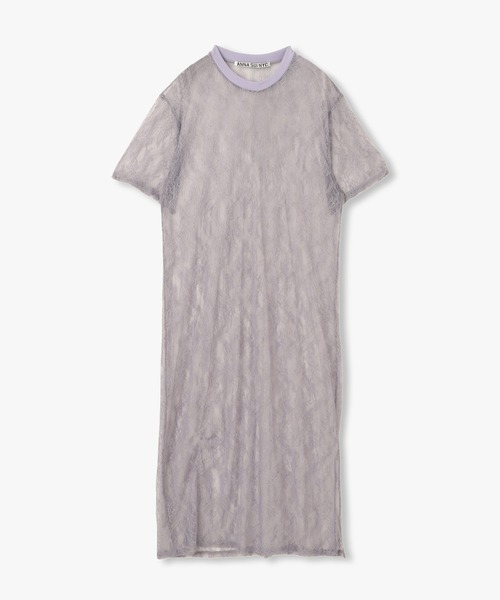 ANNA SUI NYC（アナ スイ エヌ ワイ シー）の「ANNA SUI NYC ボタニカルモチーフレースロングドレス（ワンピース・レディース・ブラック/ホワイト/パープル・FREE）」の13枚目の写真