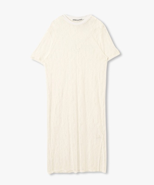 ANNA SUI NYC（アナ スイ エヌ ワイ シー）の「ANNA SUI NYC ボタニカルモチーフレースロングドレス（ワンピース・レディース・ブラック/ホワイト/パープル・FREE）」の11枚目の写真