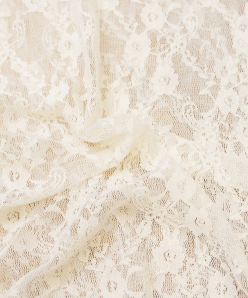 CLETTE（クレット）の「クロスフラワーレースプルオーバー（Tシャツ/カットソー・レディース・ブラック/アイボリー・4L/LL/3L）」の19枚目の写真
