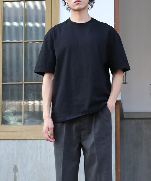 Cloudstyle(クラウドスタイル)の「【Cloudstyle】ストラテック クルーネック Tシャツ(Tシャツ/カットソー・メンズ・ネイビー/ダークグレー/ブラウン/ライム/ダークブラウン/ホワイト/ライトベージュ/ブラック/ブラック系その他/グレー/ライトブラウン・LARGE/MEDIUM/SMALL)」の12枚目の写真