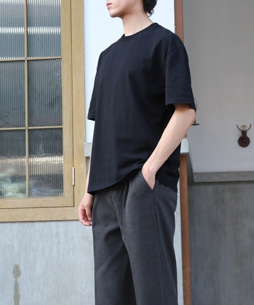 Cloudstyle(クラウドスタイル)の「【Cloudstyle】ストラテック クルーネック Tシャツ(Tシャツ/カットソー・メンズ・ネイビー/ダークグレー/ブラウン/ライム/ダークブラウン/ホワイト/ライトベージュ/ブラック/ブラック系その他/グレー/ライトブラウン・LARGE/MEDIUM/SMALL)」の13枚目の写真