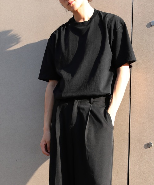 Cloudstyle(クラウドスタイル)の「【Cloudstyle】ストラテック クルーネック Tシャツ(Tシャツ/カットソー・メンズ・ネイビー/ダークグレー/ブラウン/ライム/ダークブラウン/ホワイト/ライトベージュ/ブラック/ブラック系その他/グレー/ライトブラウン・LARGE/MEDIUM/SMALL)」の14枚目の写真