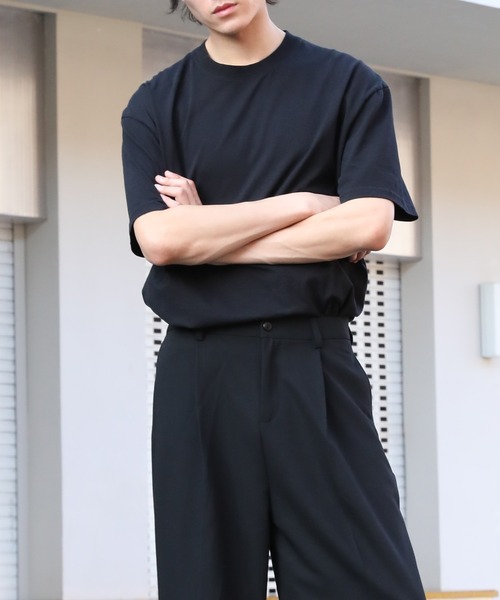 Cloudstyle(クラウドスタイル)の「【Cloudstyle】ストラテック クルーネック Tシャツ(Tシャツ/カットソー・メンズ・ネイビー/ダークグレー/ブラウン/ライム/ダークブラウン/ホワイト/ライトベージュ/ブラック/ブラック系その他/グレー/ライトブラウン・LARGE/MEDIUM/SMALL)」の15枚目の写真