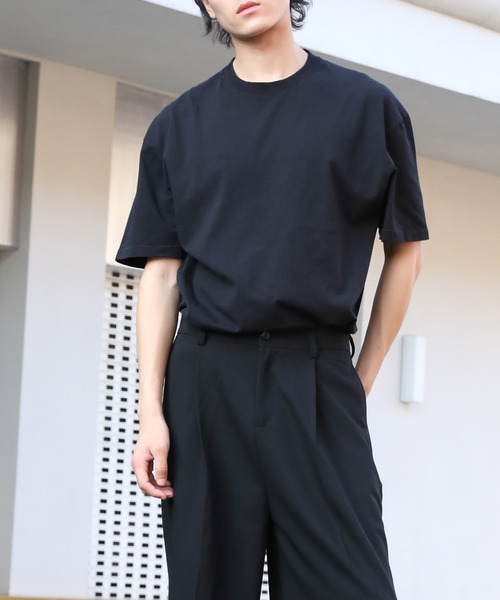 Cloudstyle(クラウドスタイル)の「【Cloudstyle】ストラテック クルーネック Tシャツ(Tシャツ/カットソー・メンズ・ネイビー/ダークグレー/ブラウン/ライム/ダークブラウン/ホワイト/ライトベージュ/ブラック/ブラック系その他/グレー/ライトブラウン・LARGE/MEDIUM/SMALL)」の16枚目の写真