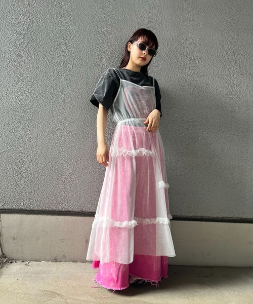 almo(アルモ)の「ピンクデニムスカート(se)(デニムスカート・レディース・ピンク・FREE)」の14枚目の写真