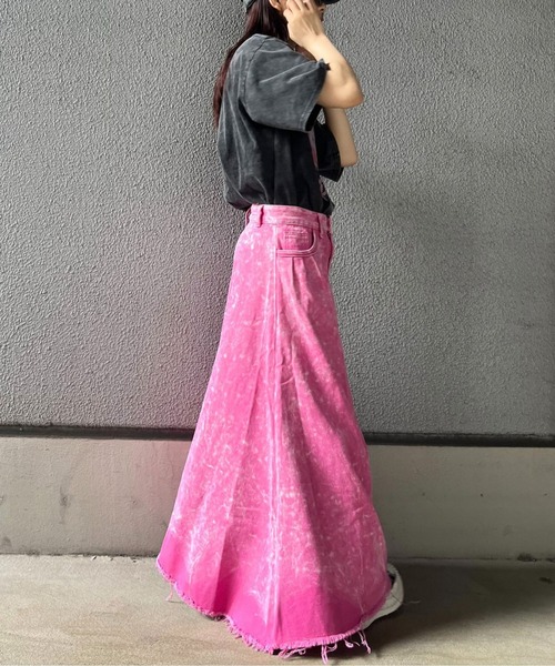 almo(アルモ)の「ピンクデニムスカート(se)(デニムスカート・レディース・ピンク・FREE)」の17枚目の写真