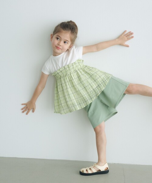 green label relaxing（グリーンレーベルリラクシング）の「＜LAND＆WATER＞TJ GIRL ショートパンツ  / キッズ  100cm-130cm（その他パンツ・キッズ・ライラック/ダークグレー/ライム・130cm/120cm/110cm/100cm）」の5枚目の写真