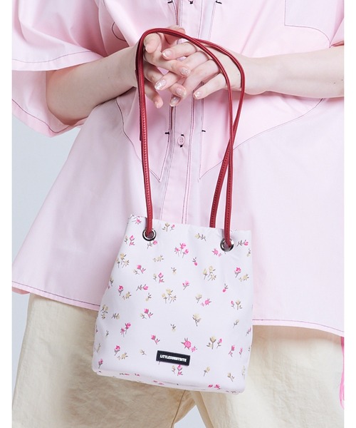Little sunny bite(リトルサニーバイト)の「【8】【Little Sunny Bite】rose 2way mini bag(ハンドバッグ・レディース・ブラック/アイボリー/ピンク・FREE)」の6枚目の写真