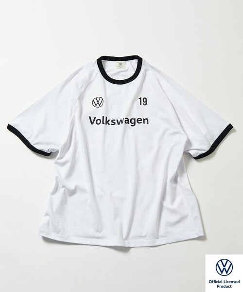 FREAK'S STORE(フリークスストア)の「限定展開 Volkswagen×FREAK'S STORE/フォルクスワーゲン 別注 ビッグシルエット ゲームシャツ クルーネックTEE(Tシャツ/カットソー・メンズ・ブラック/ホワイト/オフホワイト/ネイビー・SMALL/LARGE/MEDIUM)」の10枚目の写真