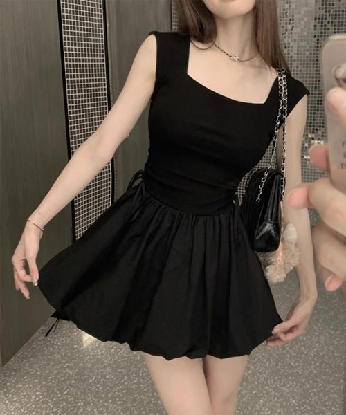 ENLIKE（エンリケ）の「ミニバルーンワンピ（ワンピース・レディース・ホワイト/ブラック・S/M）」の14枚目の写真