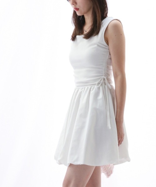 ENLIKE（エンリケ）の「ミニバルーンワンピ（ワンピース・レディース・ホワイト/ブラック・S/M）」の4枚目の写真