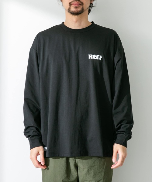 REEF（リーフ）の「『吸収速乾/UVカット機能』REEF　ヘリテイジロゴラッシュロングスリーブTシャツ（Tシャツ/カットソー・メンズ・ブラック/ホワイト・LARGE/MEDIUM）」の3枚目の写真