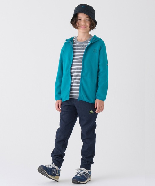 KRIFF MAYER Kid's Collection(クリフメイヤーキッズコレクション)の「伸びWフェイスパーカー(パーカー・キッズ・チャコール/レンガ/グレー/ターコイズブルー・120/130/140/150/160/170)」の7枚目の写真