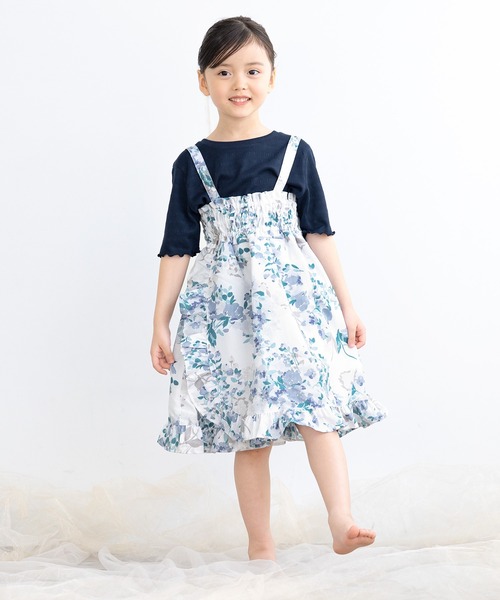 早い者勝ち！完売品！【floro by SOUBIEN】セパレート浴衣3点セット セール】floroセパレート浴衣セット 子ども キッズ （上着＋