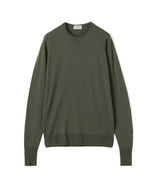 JOHN SMEDLEY(ジョンスメドレー)の「JOHN SMEDLEY MARCUS ウール クルーネックプルオーバー(ニット/セーター・メンズ・レッド/ブラック/カーキ・M/L)」の3枚目の写真