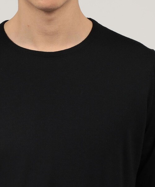 JOHN SMEDLEY(ジョンスメドレー)の「JOHN SMEDLEY MARCUS ウール クルーネックプルオーバー(ニット/セーター・メンズ・レッド/ブラック/カーキ・M/L)」の9枚目の写真