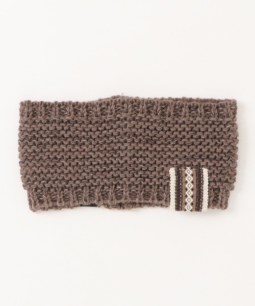 チャイハネ（チャイハネ）の「【チャイハネ】ペジ二ットヘアバンド（ヘアバンド・レディース・ブラック/カーキ/ベージュ・FREE）」の2枚目の写真