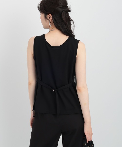 Andemiu(アンデミュウ)の「2WAYベルトツキノースリーブカットソー136108(Tシャツ/カットソー・レディース・オレンジ/ブラック/オフホワイト・FREE)」の9枚目の写真