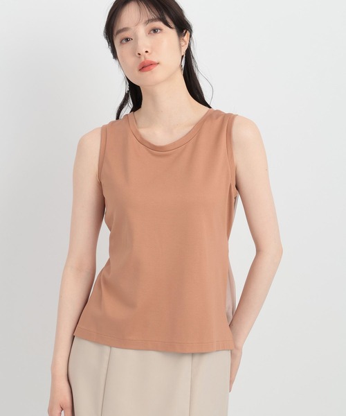 Andemiu(アンデミュウ)の「2WAYベルトツキノースリーブカットソー136108(Tシャツ/カットソー・レディース・オレンジ/ブラック/オフホワイト・FREE)」の12枚目の写真