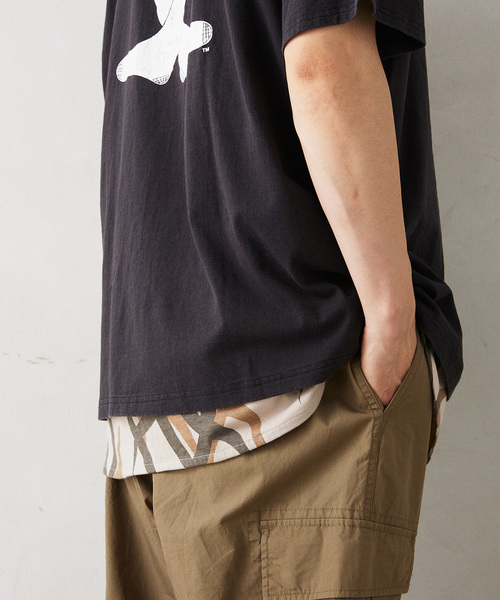 JOURNAL STANDARD relume（ジャーナルスタンダード　レリューム）の「フェイドカモ レイヤードラウンド タンクトップ（Tシャツ/カットソー・メンズ・ベージュ/ブラック系その他/カーキ・SMALL/MEDIUM/LARGE）」の5枚目の写真