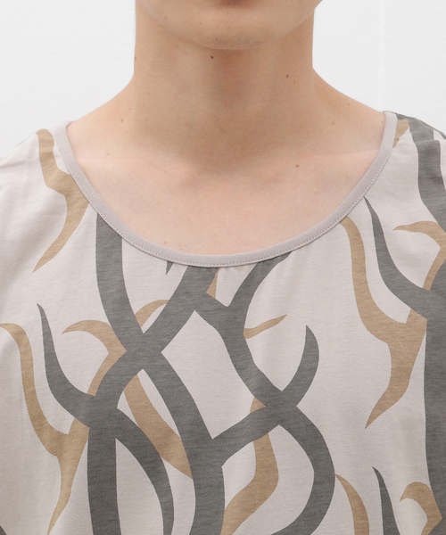 JOURNAL STANDARD relume（ジャーナルスタンダード　レリューム）の「フェイドカモ レイヤードラウンド タンクトップ（Tシャツ/カットソー・メンズ・ベージュ/ブラック系その他/カーキ・SMALL/MEDIUM/LARGE）」の12枚目の写真