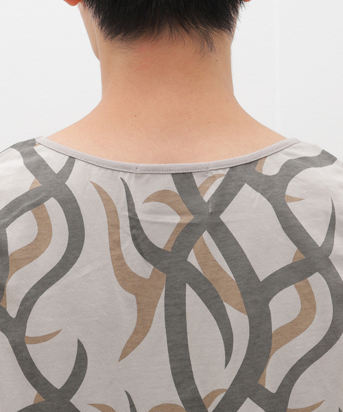 JOURNAL STANDARD relume（ジャーナルスタンダード　レリューム）の「フェイドカモ レイヤードラウンド タンクトップ（Tシャツ/カットソー・メンズ・ベージュ/ブラック系その他/カーキ・SMALL/MEDIUM/LARGE）」の13枚目の写真