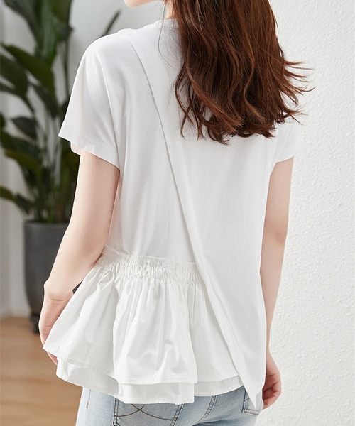 MAISON DE THERESE(メゾン ド テレーズ)の「綿Tシャツ(Tシャツ/カットソー・レディース・ブラック/ホワイト・S/M/L)」の10枚目の写真