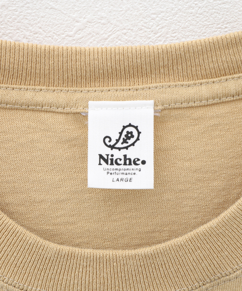 niche.（ニッチ）の「niche. Just a little Flowers T-Sh-Basket　HS24- JGC-02（Tシャツ/カットソー・メンズ・ベージュ・MEDIUM/LARGE）」の9枚目の写真