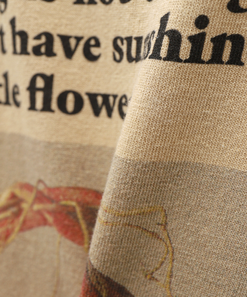 niche.（ニッチ）の「niche. Just a little Flowers T-Sh-Basket　HS24- JGC-02（Tシャツ/カットソー・メンズ・ベージュ・MEDIUM/LARGE）」の11枚目の写真