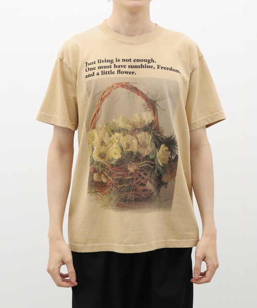 niche.（ニッチ）の「niche. Just a little Flowers T-Sh-Basket　HS24- JGC-02（Tシャツ/カットソー・メンズ・ベージュ・MEDIUM/LARGE）」の12枚目の写真