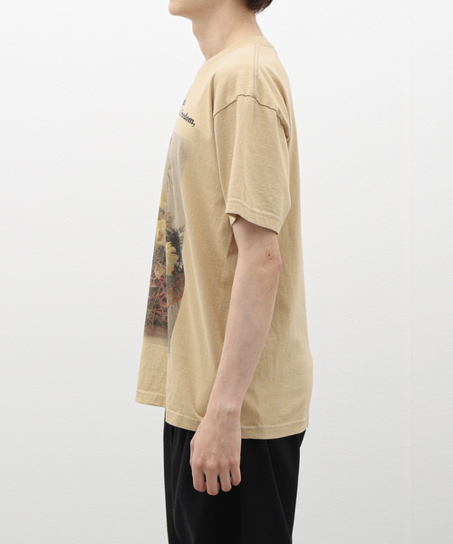niche.（ニッチ）の「niche. Just a little Flowers T-Sh-Basket　HS24- JGC-02（Tシャツ/カットソー・メンズ・ベージュ・MEDIUM/LARGE）」の13枚目の写真