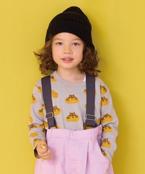 HOGAN RANCH WEAR（ホーガンランチウエア）の「ソウガラナガソデロンT（Tシャツ/カットソー・キッズ・イエロー/チャコール/ベージュ/レッド/ピンク/ブラック/アイボリー/エメラルド/オフホワイト/グレー・70/80/90/95/100/110/120/130/140/150）」の5枚目の写真