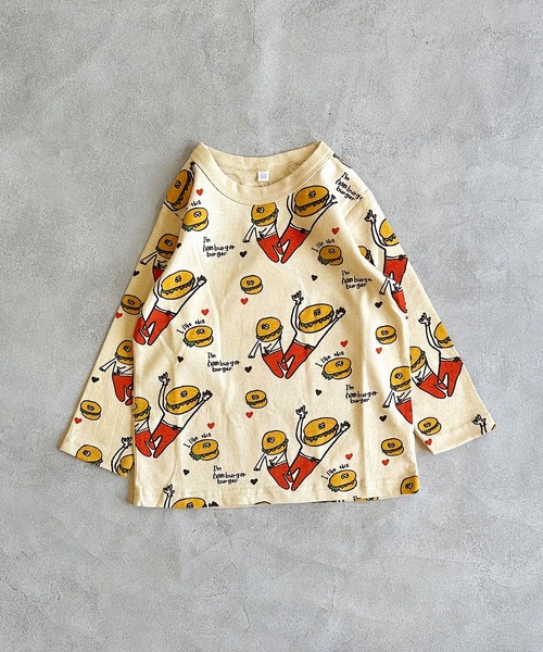 HOGAN RANCH WEAR（ホーガンランチウエア）の「ソウガラナガソデロンT（Tシャツ/カットソー・キッズ・イエロー/チャコール/ベージュ/レッド/ピンク/ブラック/アイボリー/エメラルド/オフホワイト/グレー・70/80/90/95/100/110/120/130/140/150）」の15枚目の写真