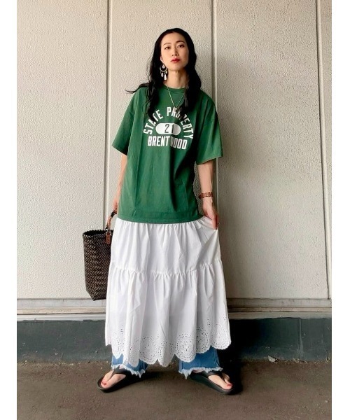 Champion（チャンピオン）の「【Champion】フェードプリントＴシャツ（Tシャツ/カットソー・メンズ・グリーン/レンガ/ブラック/ホワイト/ネイビー・M/L/XL）」の6枚目の写真