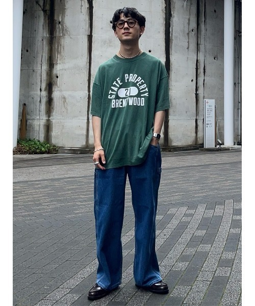 Champion（チャンピオン）の「【Champion】フェードプリントＴシャツ（Tシャツ/カットソー・メンズ・グリーン/レンガ/ブラック/ホワイト/ネイビー・M/L/XL）」の22枚目の写真