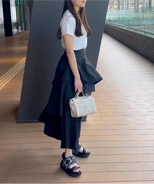 +diana(プラスダイアナ)の「【軽量】厚底エコファーサンダル(サンダル・レディース・ダークベージュ/ブラック/アイボリー・25.0cm/24.5cm/24.0cm/23.5cm/23.0cm/22.5cm/22.0cm/21.5cm/25.5cm)」の8枚目の写真