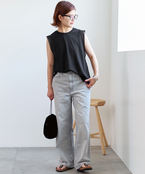 Spick & Span(スピックアンドスパン)の「オーガンジーコンビプルオーバー(Tシャツ/カットソー・レディース・ブラック/ベージュ/ホワイト・FREE)」の10枚目の写真