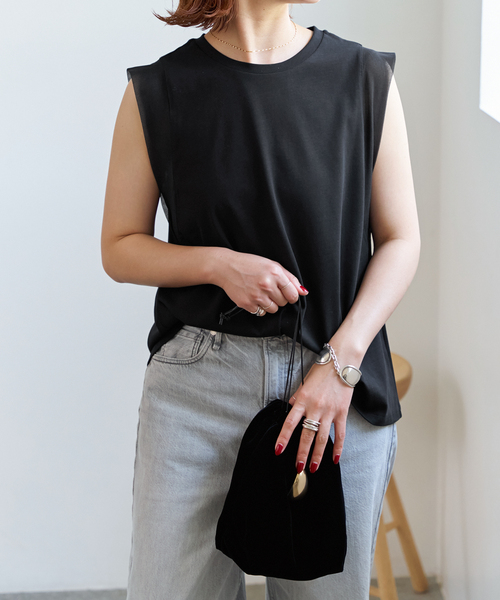 Spick & Span(スピックアンドスパン)の「オーガンジーコンビプルオーバー(Tシャツ/カットソー・レディース・ブラック/ベージュ/ホワイト・FREE)」の7枚目の写真