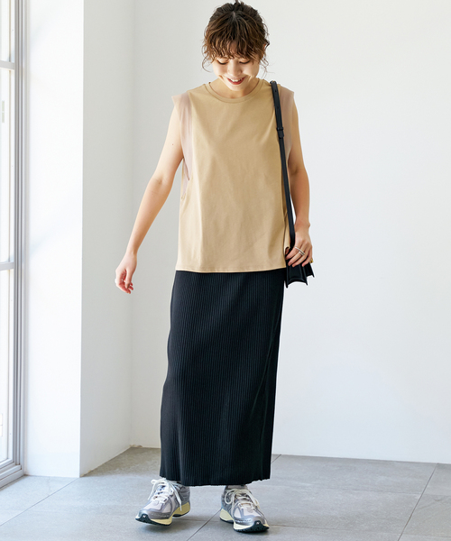 Spick & Span(スピックアンドスパン)の「オーガンジーコンビプルオーバー(Tシャツ/カットソー・レディース・ブラック/ベージュ/ホワイト・FREE)」の20枚目の写真