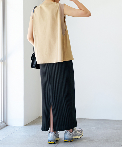 Spick & Span(スピックアンドスパン)の「オーガンジーコンビプルオーバー(Tシャツ/カットソー・レディース・ブラック/ベージュ/ホワイト・FREE)」の19枚目の写真