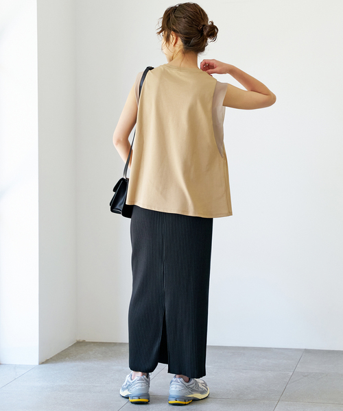 Spick & Span(スピックアンドスパン)の「オーガンジーコンビプルオーバー(Tシャツ/カットソー・レディース・ブラック/ベージュ/ホワイト・FREE)」の18枚目の写真