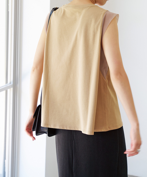 Spick & Span(スピックアンドスパン)の「オーガンジーコンビプルオーバー(Tシャツ/カットソー・レディース・ブラック/ベージュ/ホワイト・FREE)」の13枚目の写真