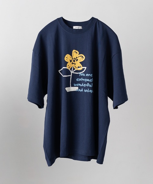 【フラワーデザインで可愛い♪】CHANE Tシャツ パッチフラワーTシャツ（Tシャツ） | tk.TAKEO KIKUCHI(Ladies
