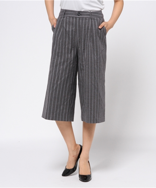 Discoat Parisien（ディスコートパリシアン）の「起毛ガウチョパンツ（その他パンツ・レディース・チャコールグレー/ネイビー/ブラック・MEDIUM/LARGE/SMALL）」の3枚目の写真