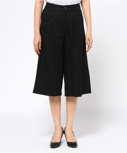 Discoat Parisien（ディスコートパリシアン）の「起毛ガウチョパンツ（その他パンツ・レディース・チャコールグレー/ネイビー/ブラック・MEDIUM/LARGE/SMALL）」の4枚目の写真